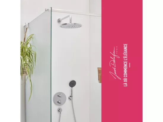 Colonne de douche encastrée thermostatique JACOB DELAFON Modulo + nettoyant