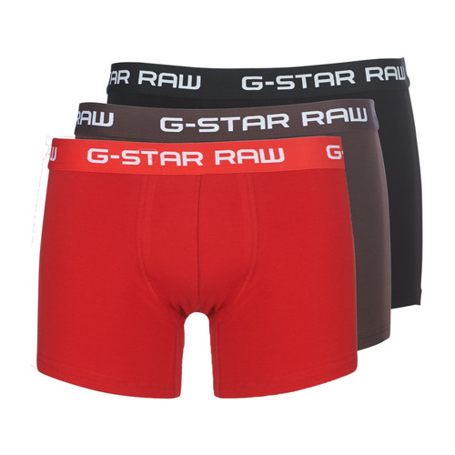 G-Star Raw - CLASSIC TRUNK CLR 3 PACK - Noir / Rouge / Marron