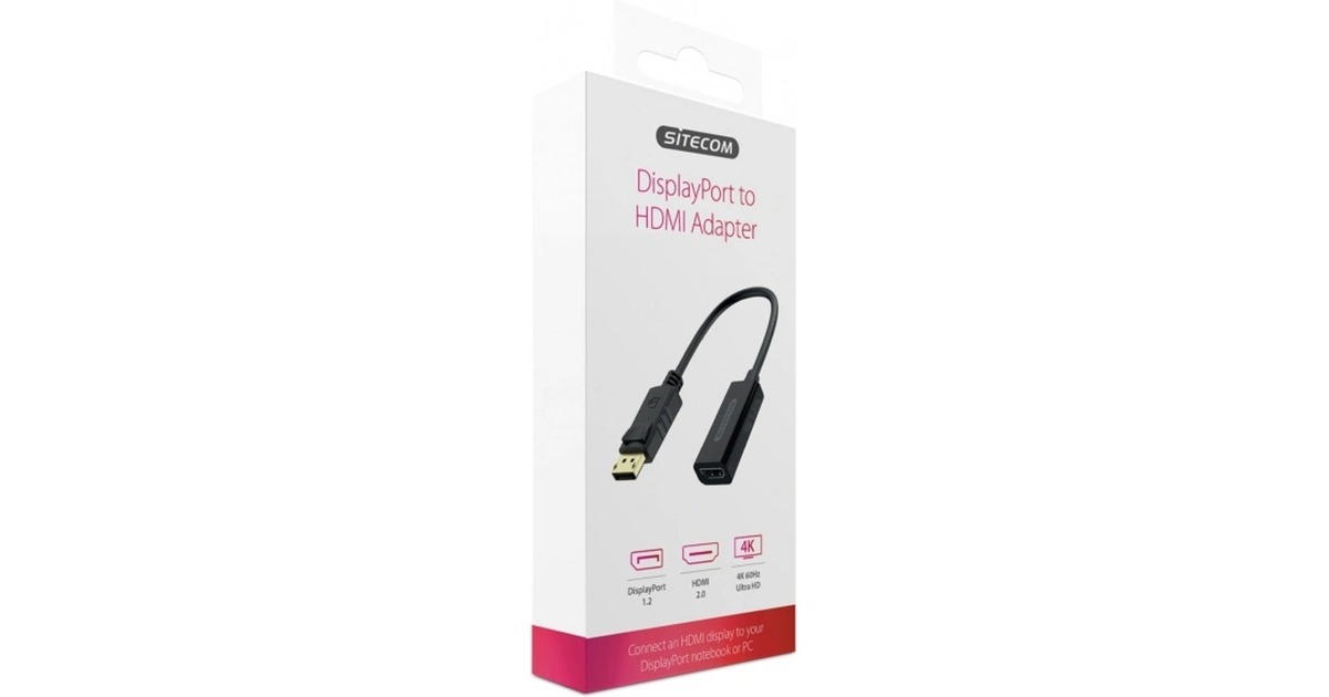 SitecomDisplayPort naar HDMI Adapter  (Zwart)