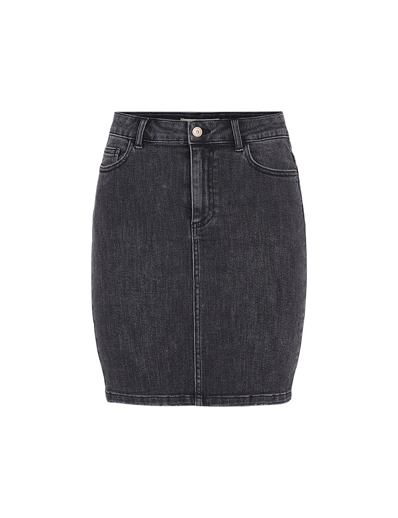 PIECES JUPE DENIM LILI NOIR