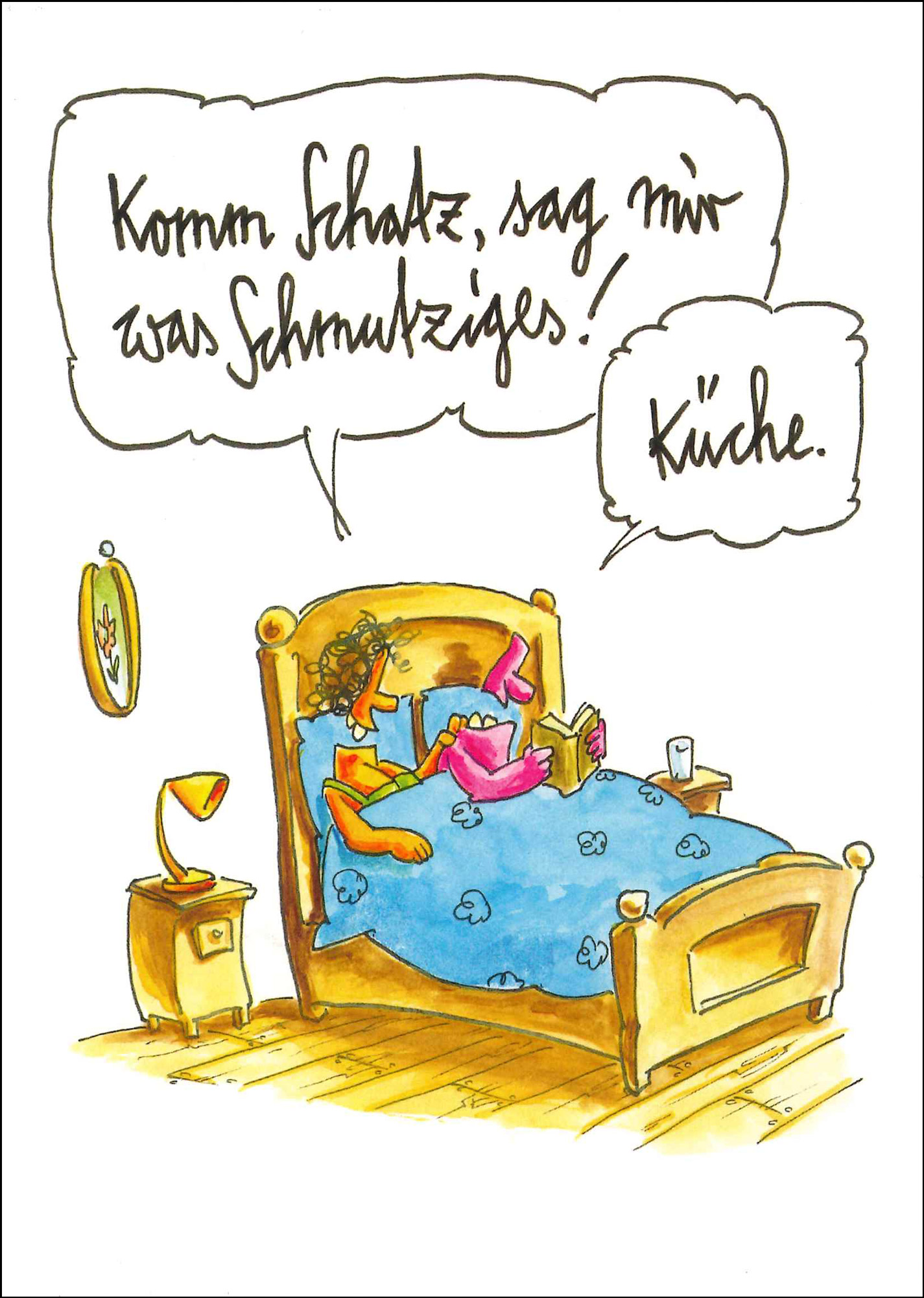 Postkarte 'Sag mir was Schmutziges' günstig bestellen