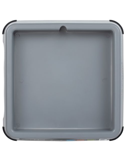 Lickimat Outdoor Keeper - Voederbak\/Voederbakhouder Voor Voermat - Hondenvoerbak - 26x26 cm Grijs