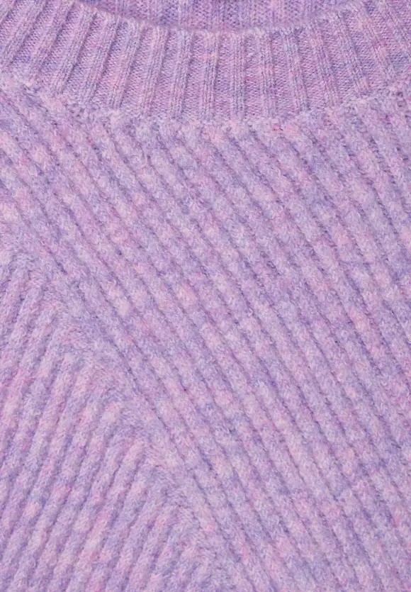 Pullover mit Struktur - soft pure lilac melange