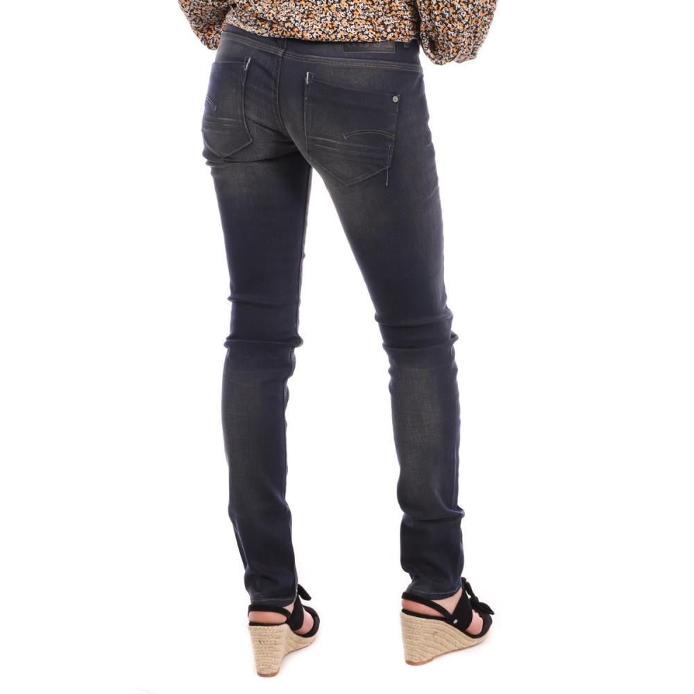 G-Star RAW Jean Slim Bleu Marine Délavé Femme G-Star New Radar