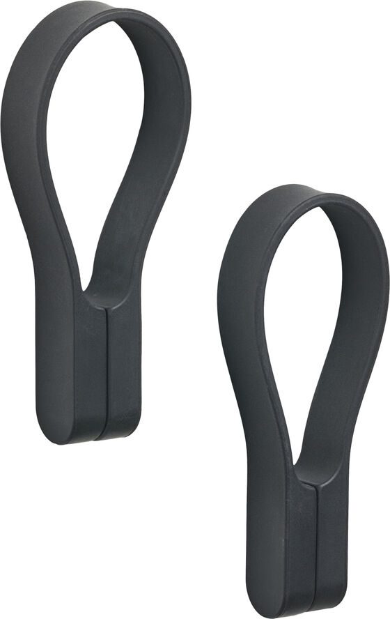 Zone Håndklædestrop Loop magnet 2 stk. Black Black