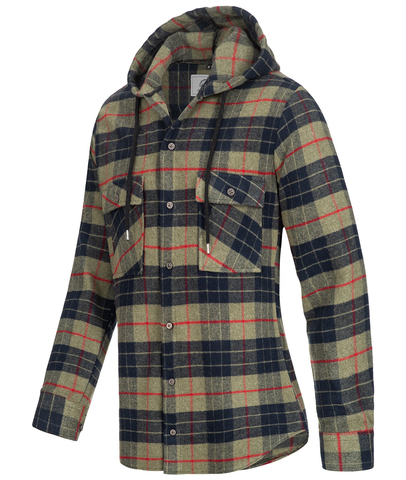 Rock Creek Hemd Kariertes Hemd mit Kapuze Regular Fit