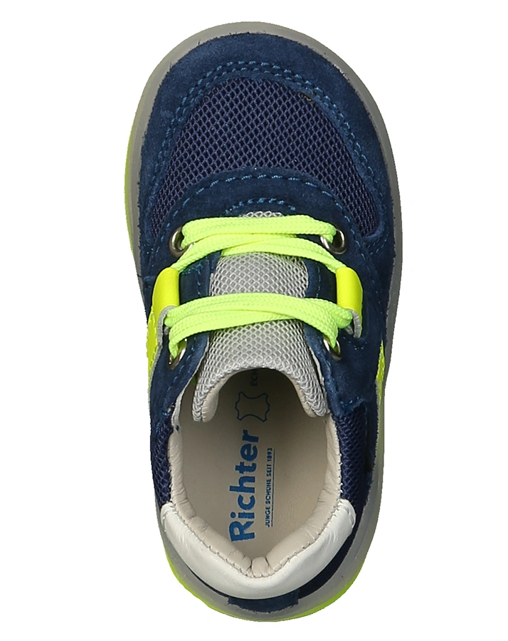 Schnür-Lauflernschuhe ACTIVE in navy/gelb