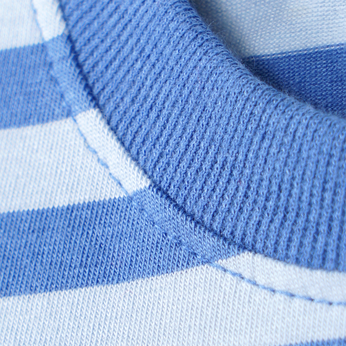 Topomini Baby Langarmshirt mit Blockstreifen blau / hellblau
