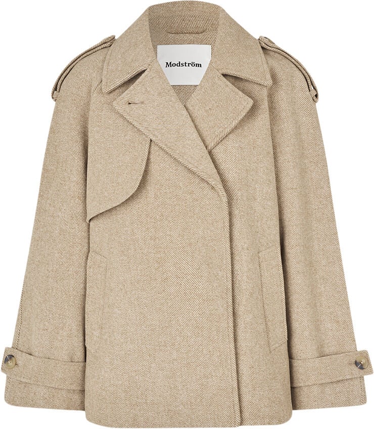Modström EsmundMD twill jacket Beige twill melange