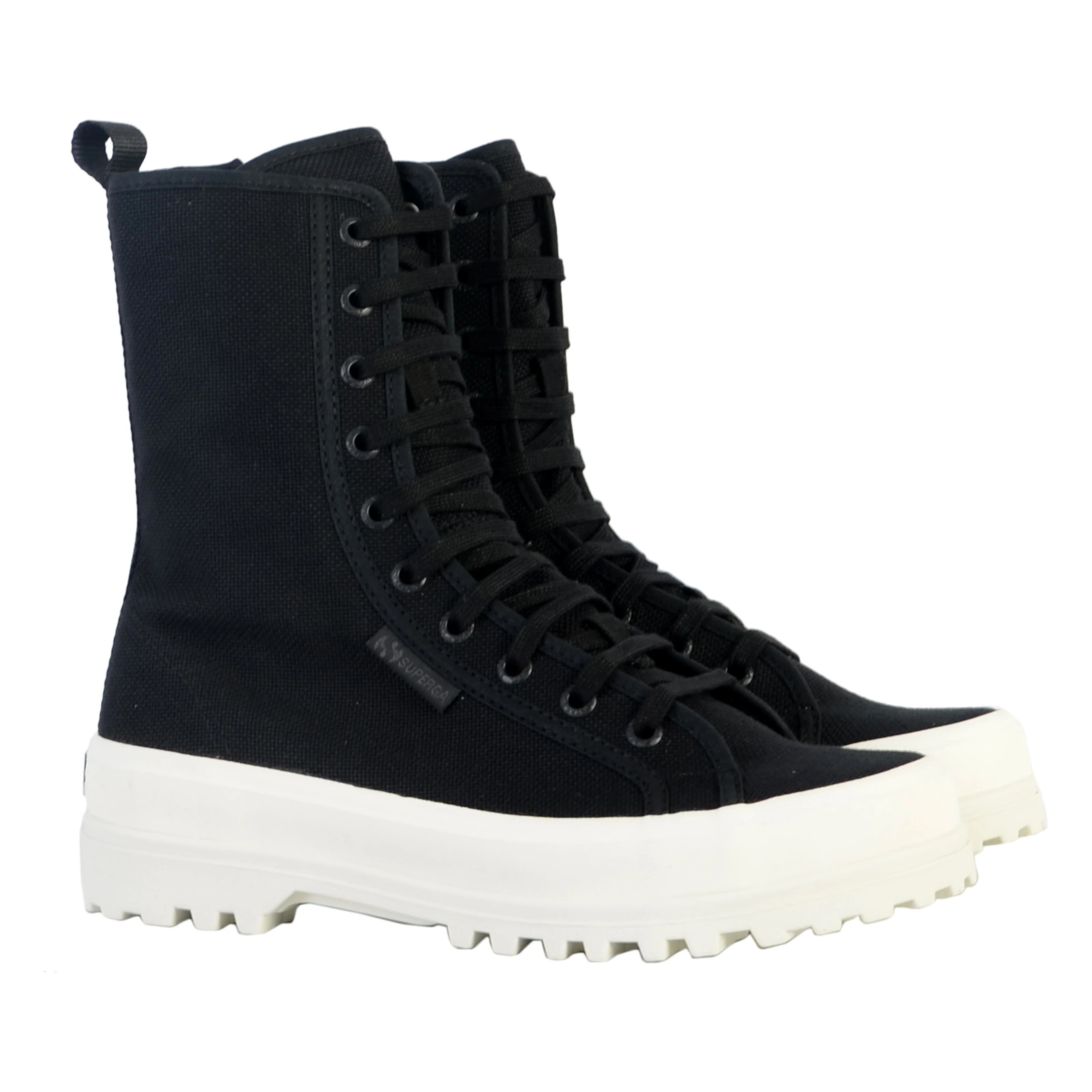 Basket à lacets montante superga alpina high | Noir