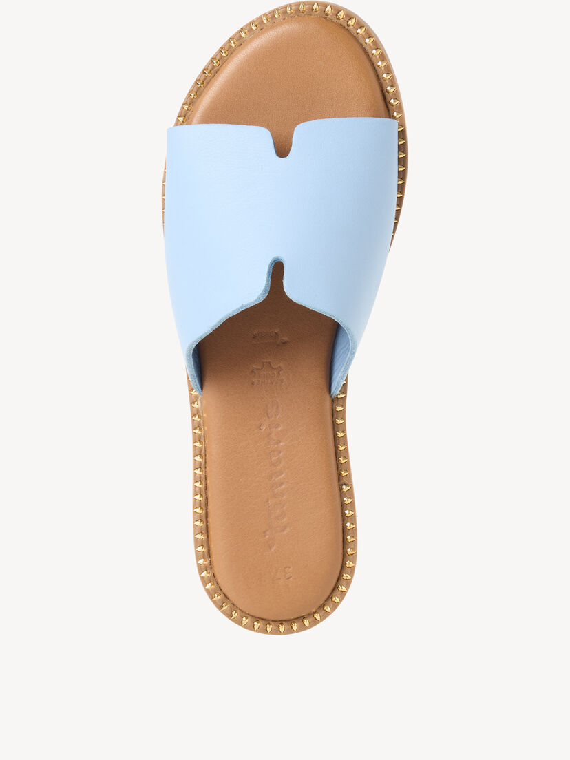 Leren Slipper - blauw
