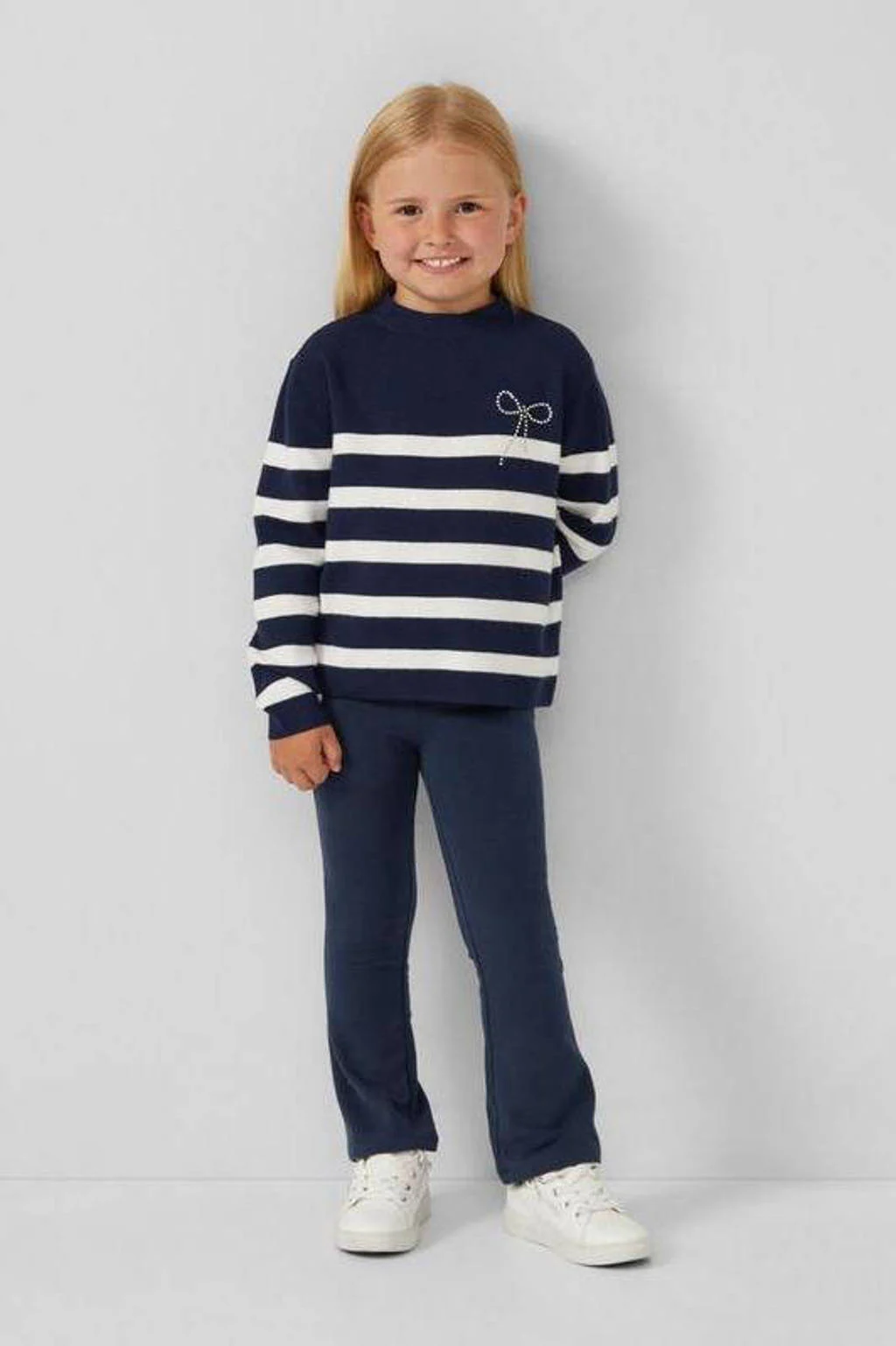 s.Oliver flared broek donkerblauw