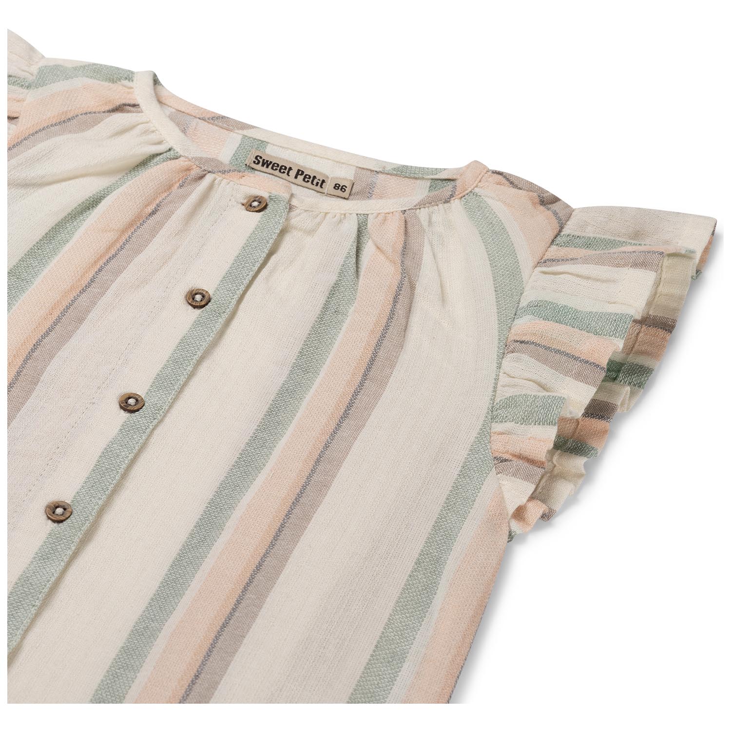 Sweet Petit peuter T-shirt Mirre korte mouwen strepen multi