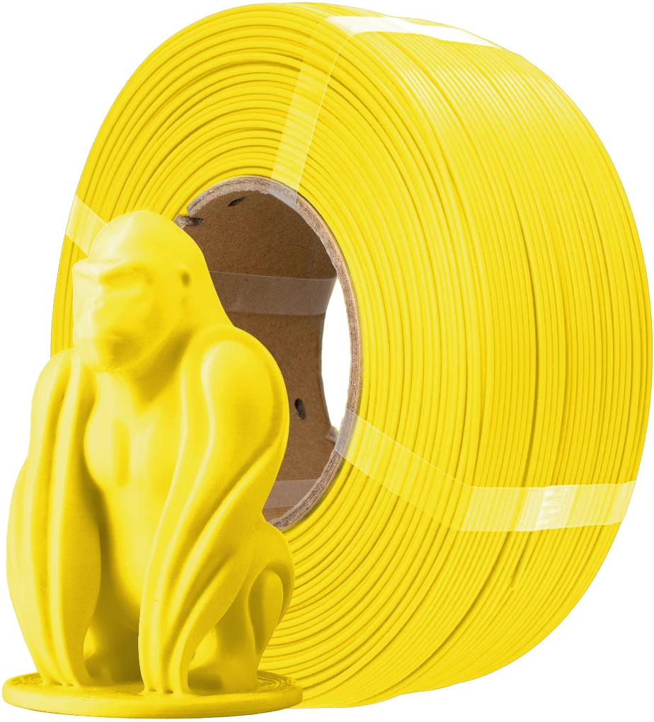 AzureFilm  PLA Refill Yellow, 1,75 mm / 1000 g    PLA mit guten mechanischen Eigenschaften, ohne Spule