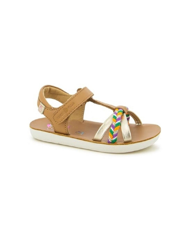 Shoo Pom - Sandales fille GOA SALOME Laminato Camel
