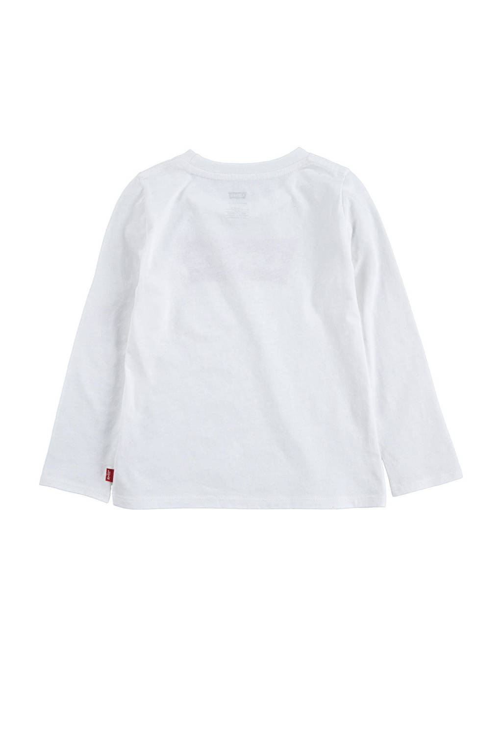 Levi's longsleeve Logo met logo wit