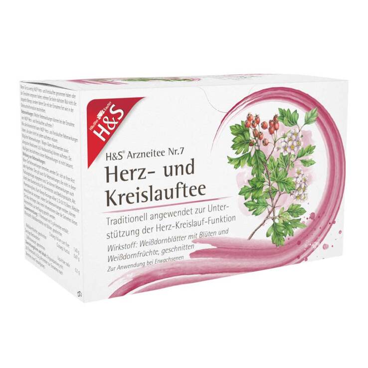 H&S Herz Kreislauf Tee Filterbeutel, 20X2.0 g