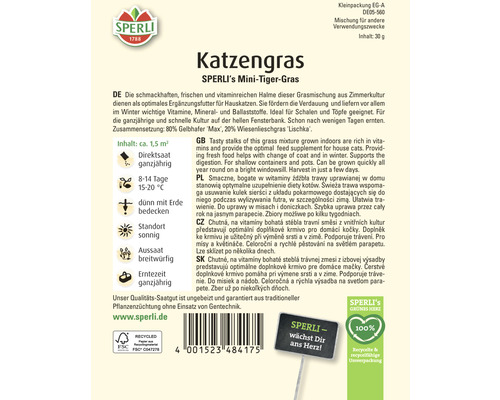 Sperli kattengras 'SPERLI's Mini-Tiger-Grass'
