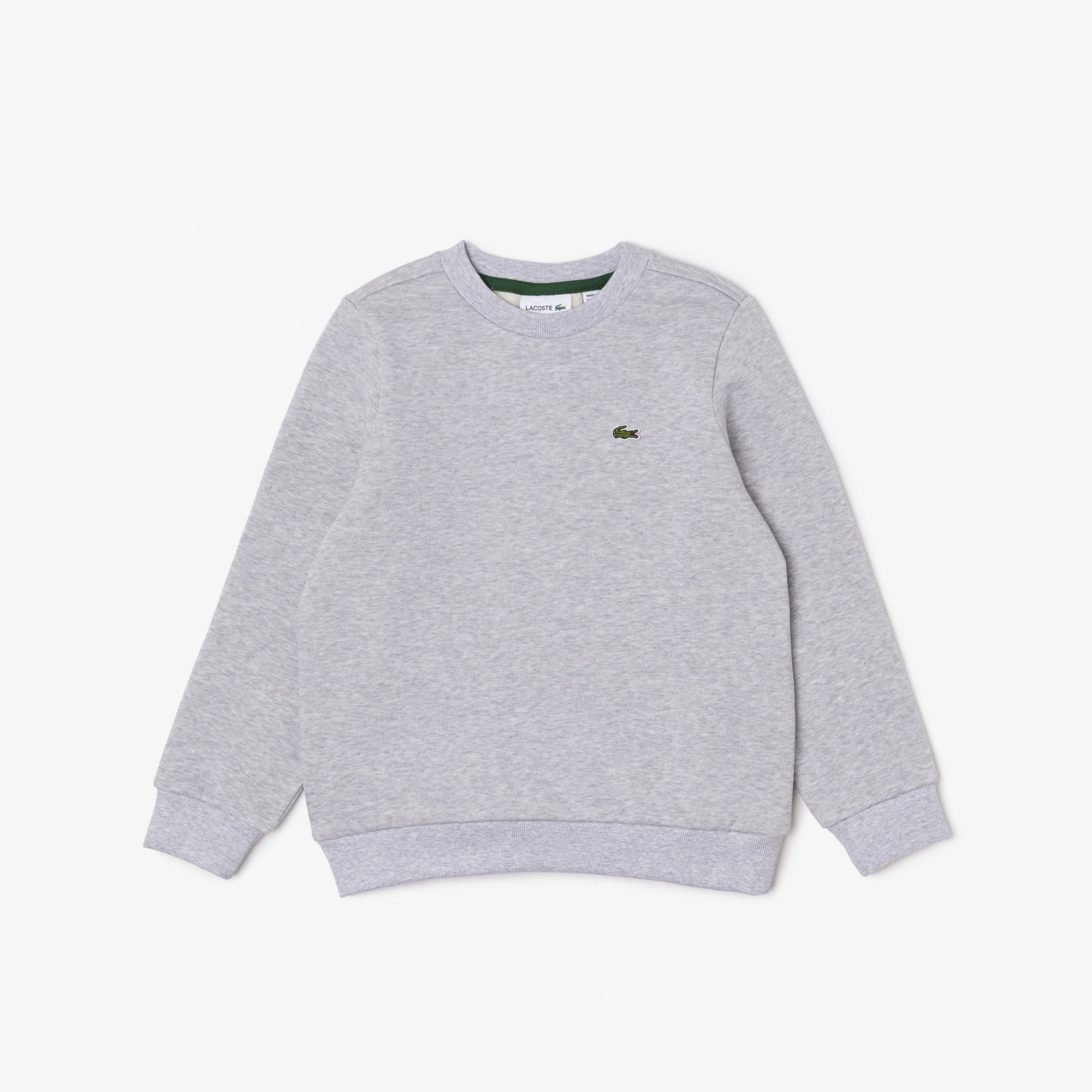 Sweatshirt enfant Lacoste en molleton de coton biologique Pullovers & Sweatshirts - Gris - Lacoste - Enfant