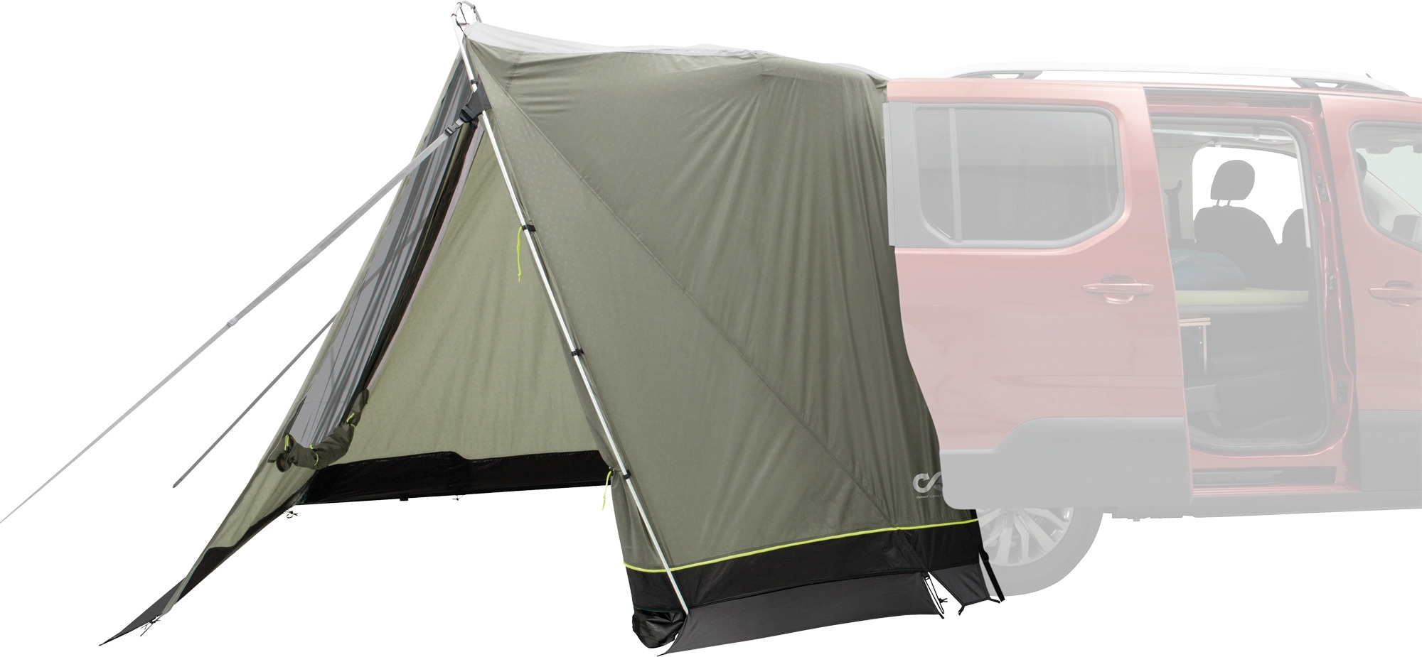 Outwell Sandcrest S Vorzelt / Heckzelt für Minivans 2 bis 3 Personen Grün