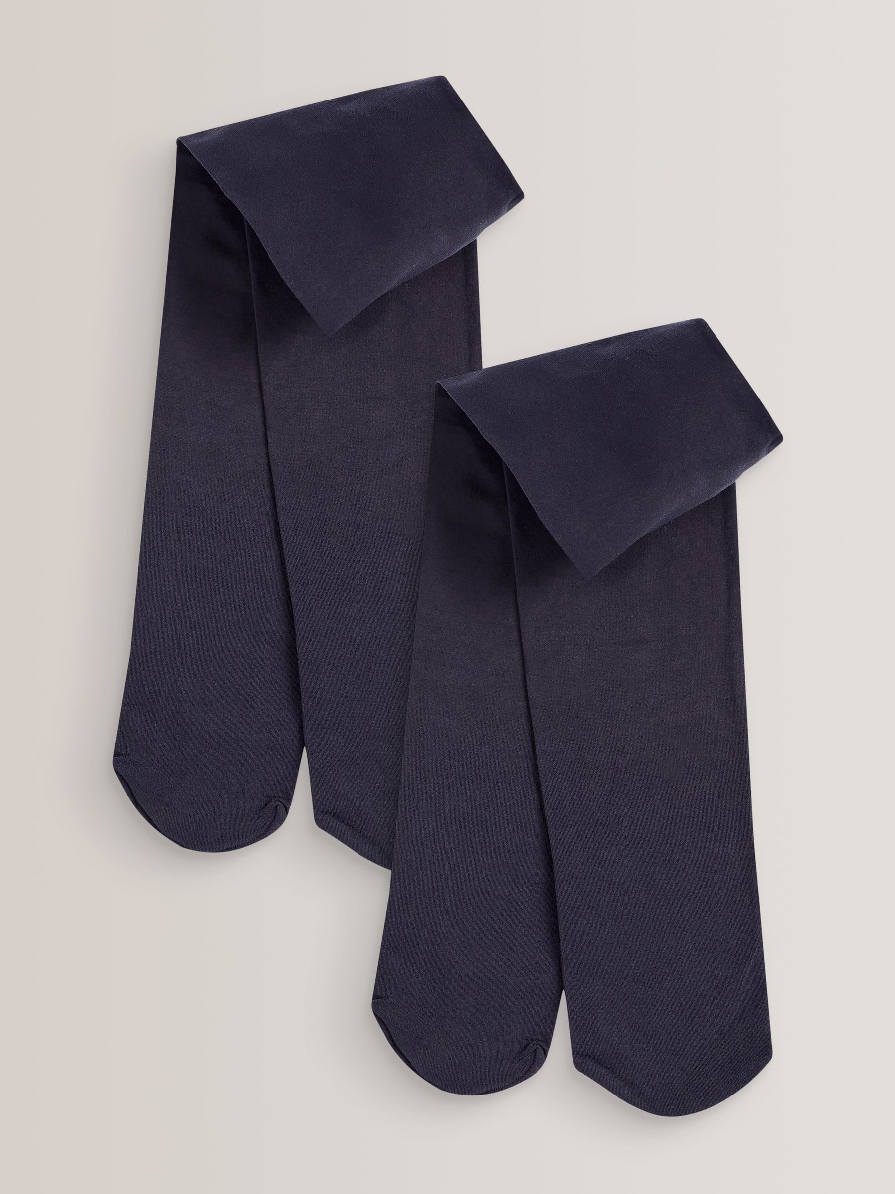 Donkerblauw - 2 Schoolpanty's van 80 denier
