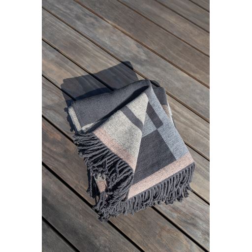 Mette Ditmer Bauhaus Plaid, Sand, 127x185 cm