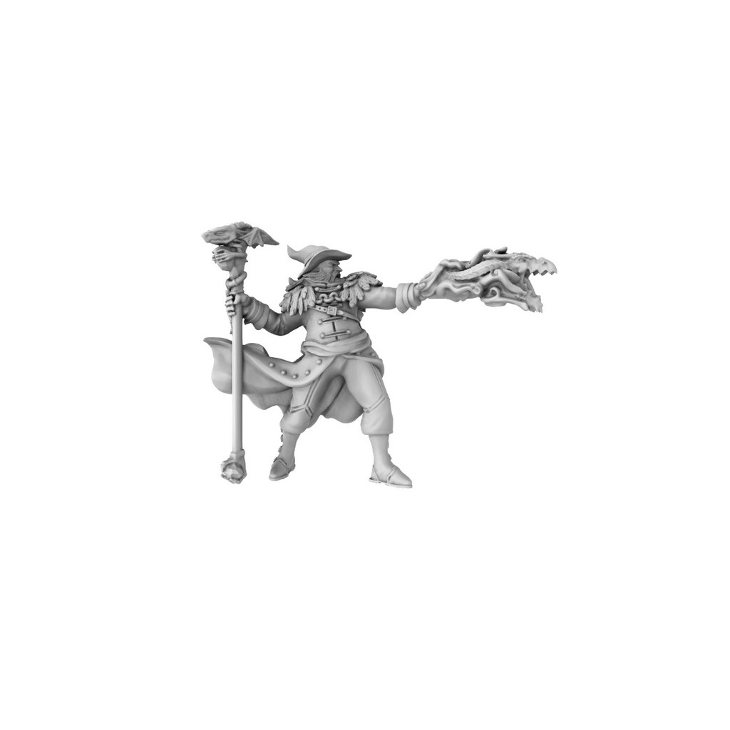 3D Printed Miniatures: Human Male Wizard