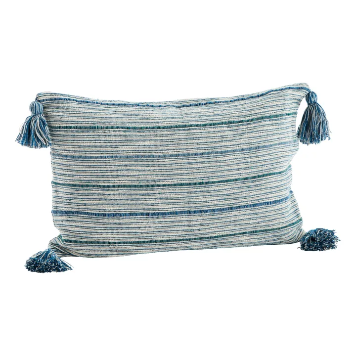 Madam Stoltz Housse de coussin  | Bleu gris