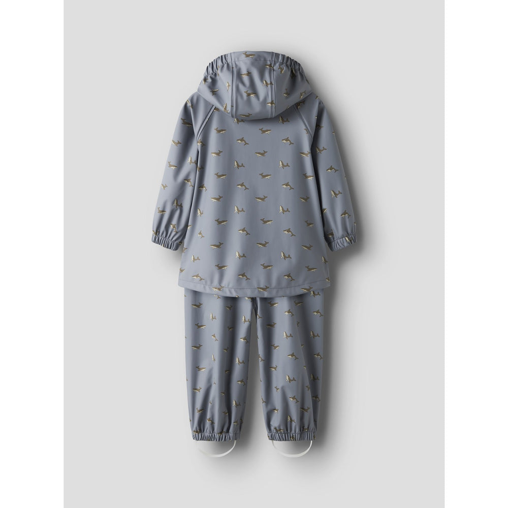 Køb Lil'Atelier Tradewinds Whale Nmmladry10 Rain Sæt Aop Fo Lil