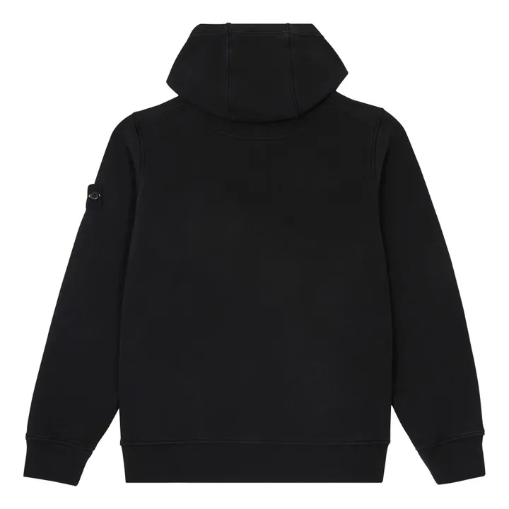 Stone Island Hoodie Logo | Noir