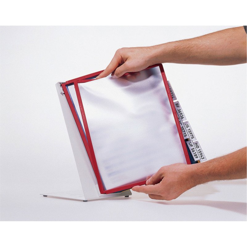 Protège-documents pivotant pupitre Vario Sherpa Durable A4 10 pochettes - 20 vues couleurs assorties
