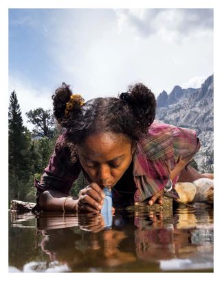 Paille Filtrante LifeStraw Personnal Peak Series Bleu