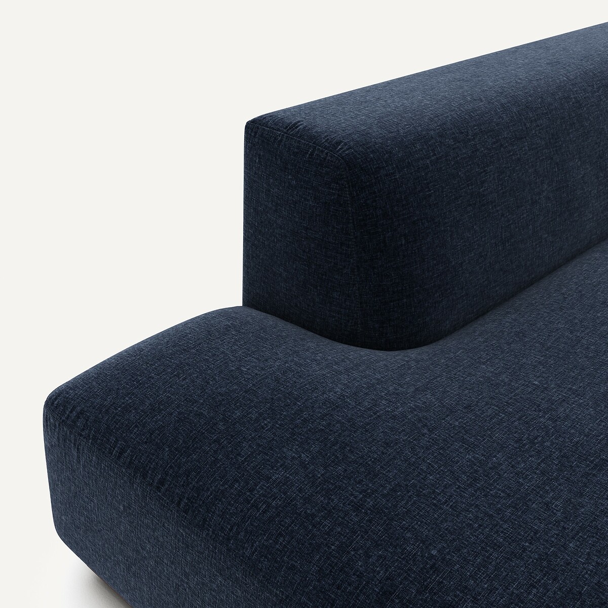 AM.PM<br>Sofá de canto direito tamanho XL em veludo chenille, Jacopo