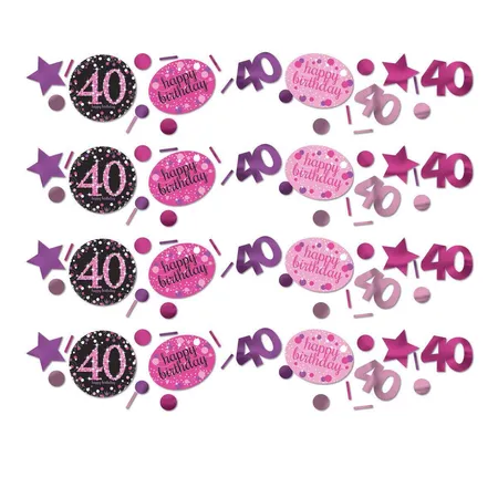 amscan Konfetti Sparkling Celebration 40 Pink, 34 g