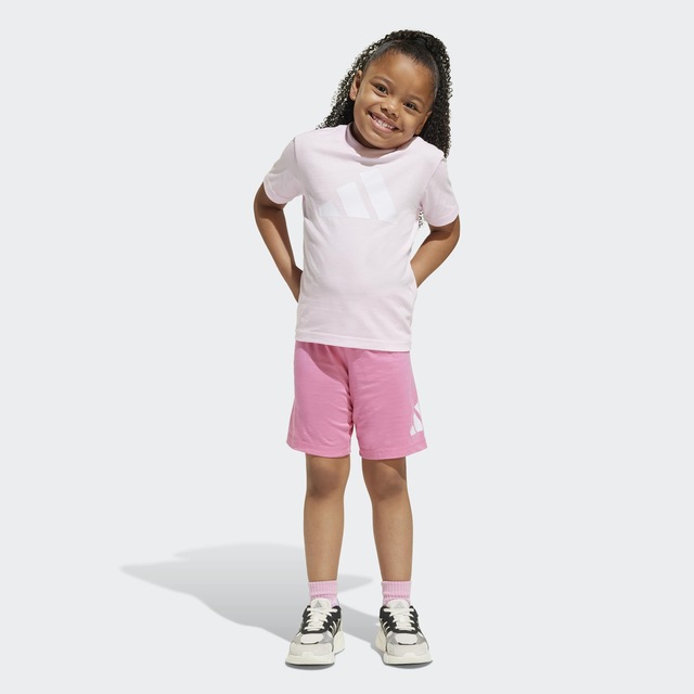 adidas Sportswear Trainingsanzug »LK BL T-SET 160« 2 Stk. für Kinder, zweiteilig, aus Baumwolle