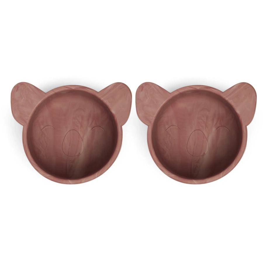 nuuroo Snack-Schüsseln Rosa Koala 2-teilig, Red Mix