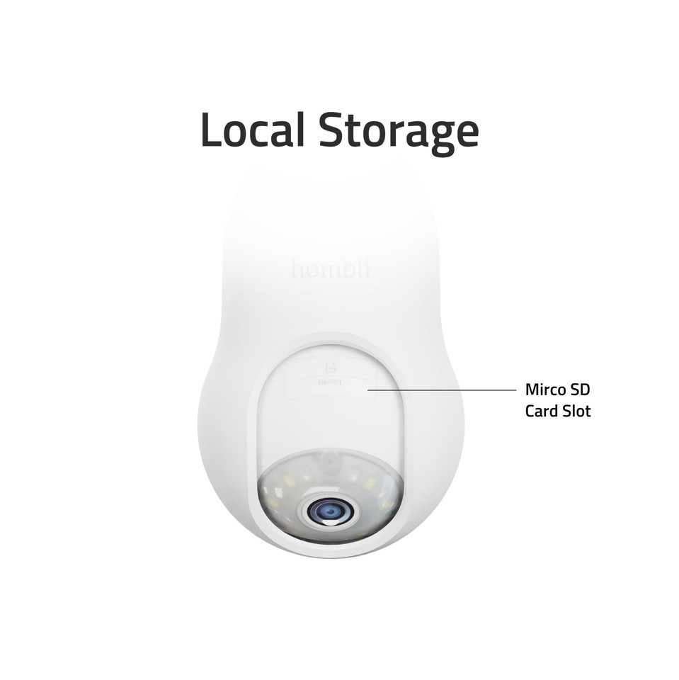 Hombli - Smart Bulb Cam, Hvid