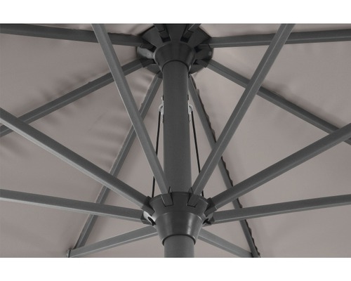 Avio parasol, polyester, Ø 350 cm, antraciet taupe