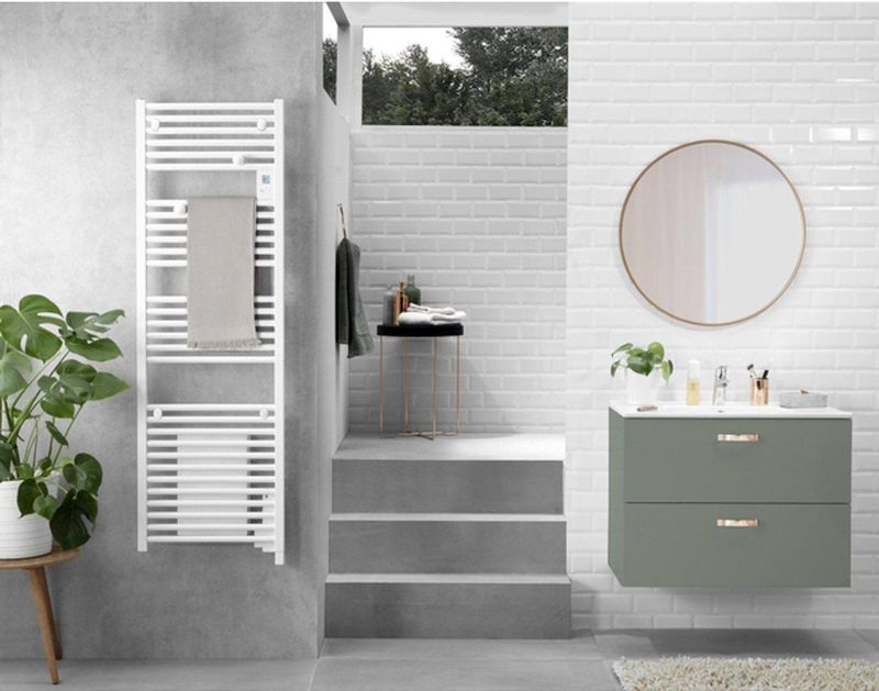 Nemo - Go - Elektrische Handdoekradiator - Wit - Staal - 500 Watt