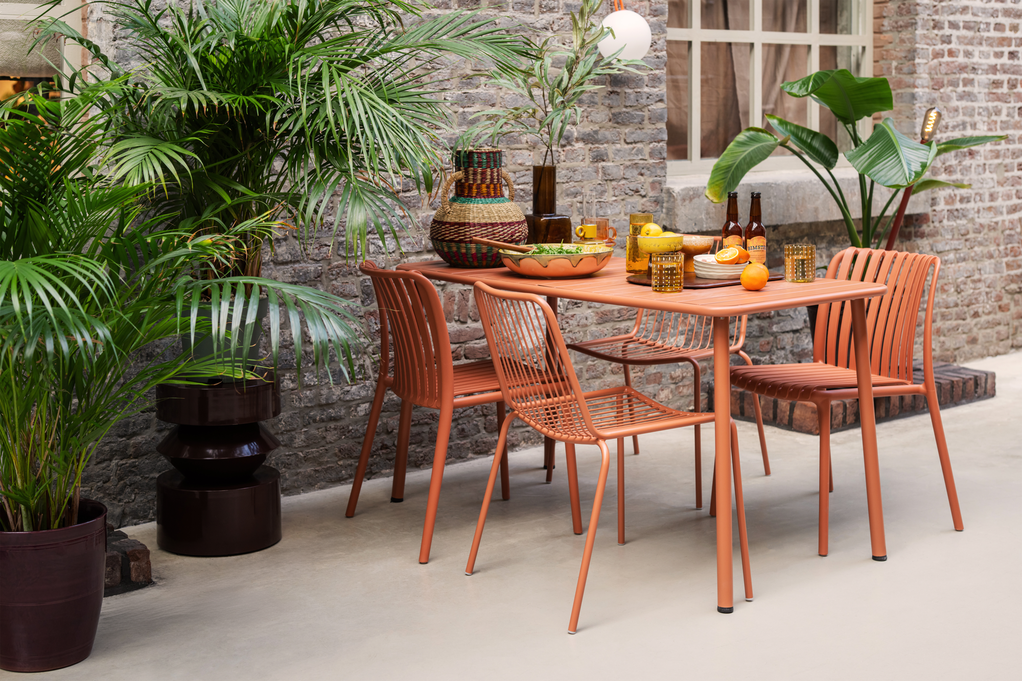 Tuinstoel Daphne golden olive - set van 4