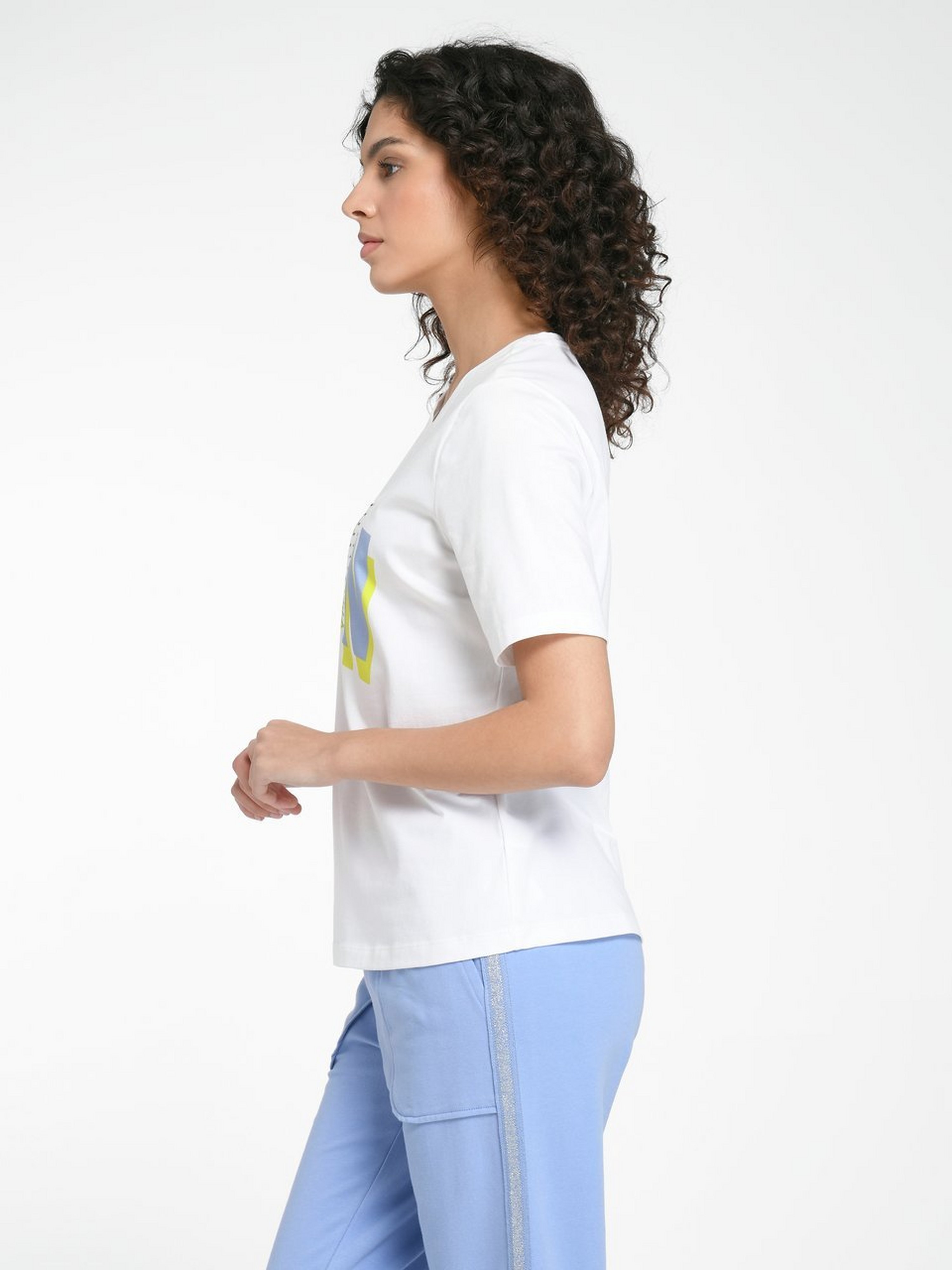 Rundhals-Shirt mit 1/2-Arm