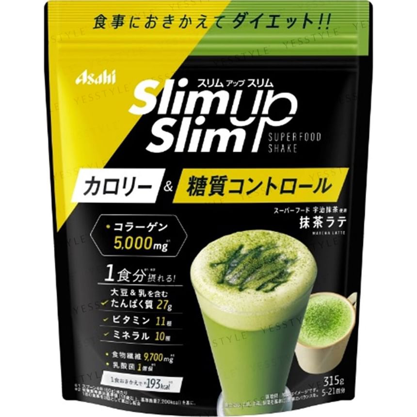 Asahi - Slim Up Slim Enzyme + Superfood Shake Groene Thee Latte