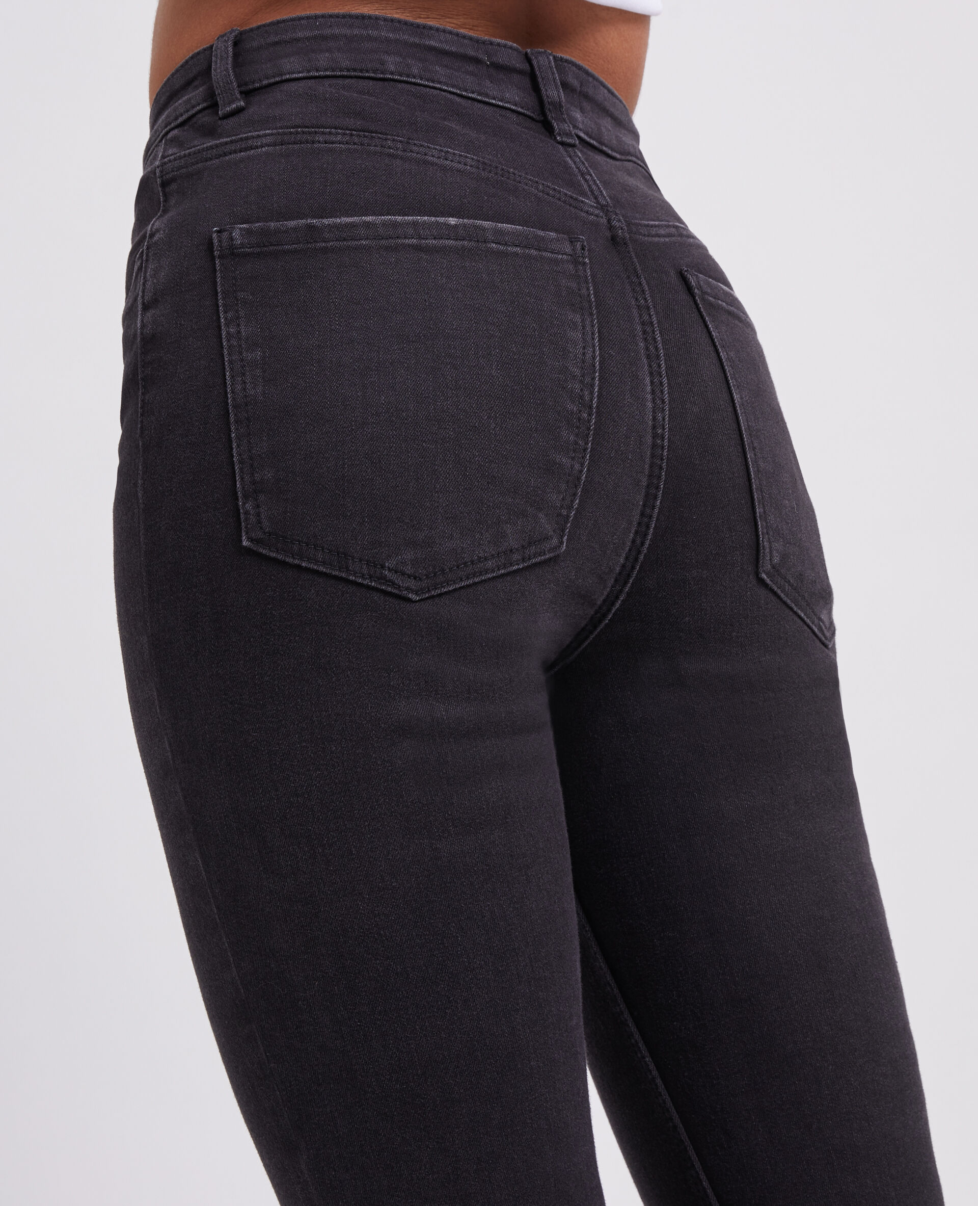 Jean skinny taille haute - Noir