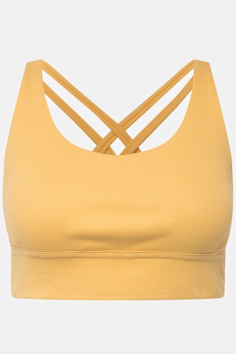 Bustier, Rippjersey, Carree-Ausschnitt, Biobaumwolle