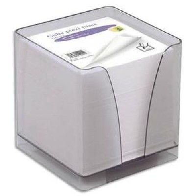 Quo Vadis - Bloc Cube avec support plexi porte notes - fumé