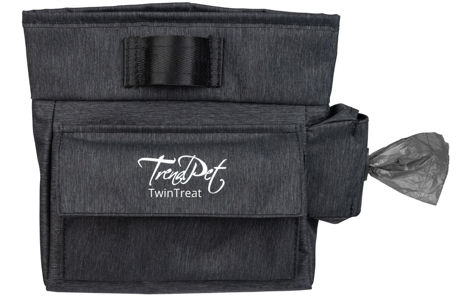 Snack-Tasche TwinTreat, GrauLeckerlitasche mit zwei unterschiedlich grossen Innenfächern