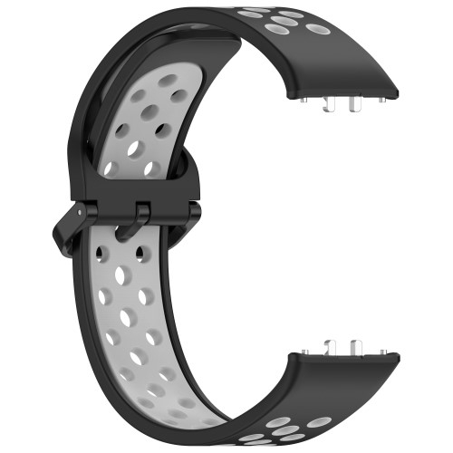 Samsung Galaxy Fit3 Silikon Armband Dual Color (Gelenkumfang: 160-230mm) - Schwarz / Grau