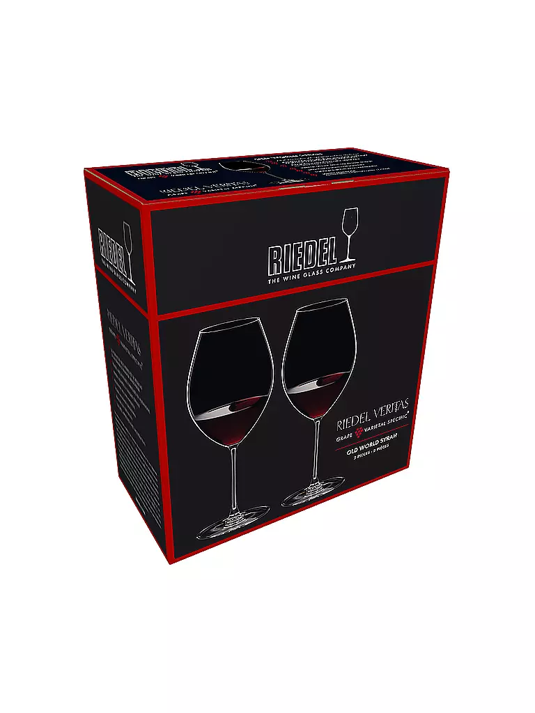 RIEDEL Rotweinglas 2er Set VERITAS Old World Syrah 600ml transparent