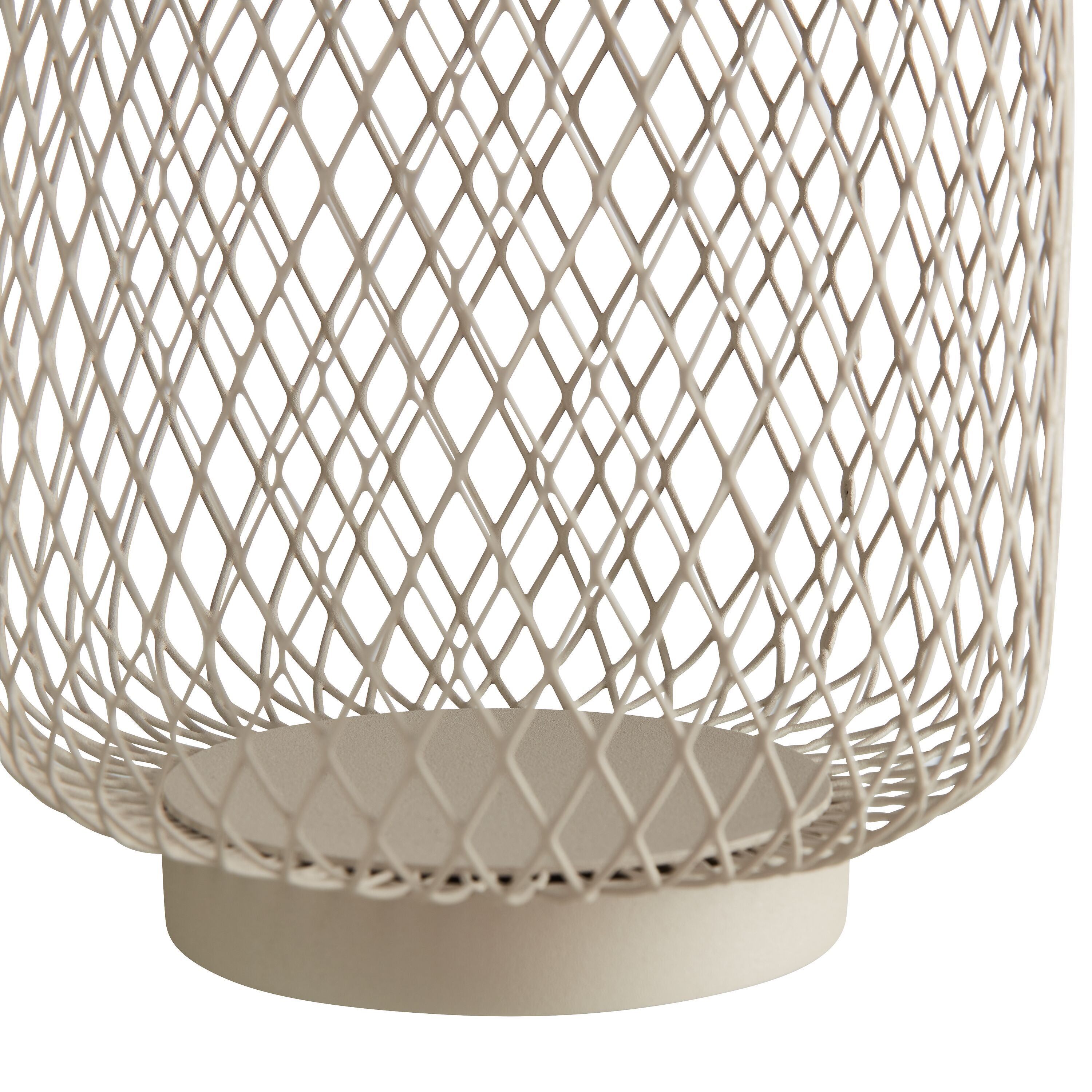 KALI Tischleuchte - Beige / B: 14.0 cm x H: 18.5 cm