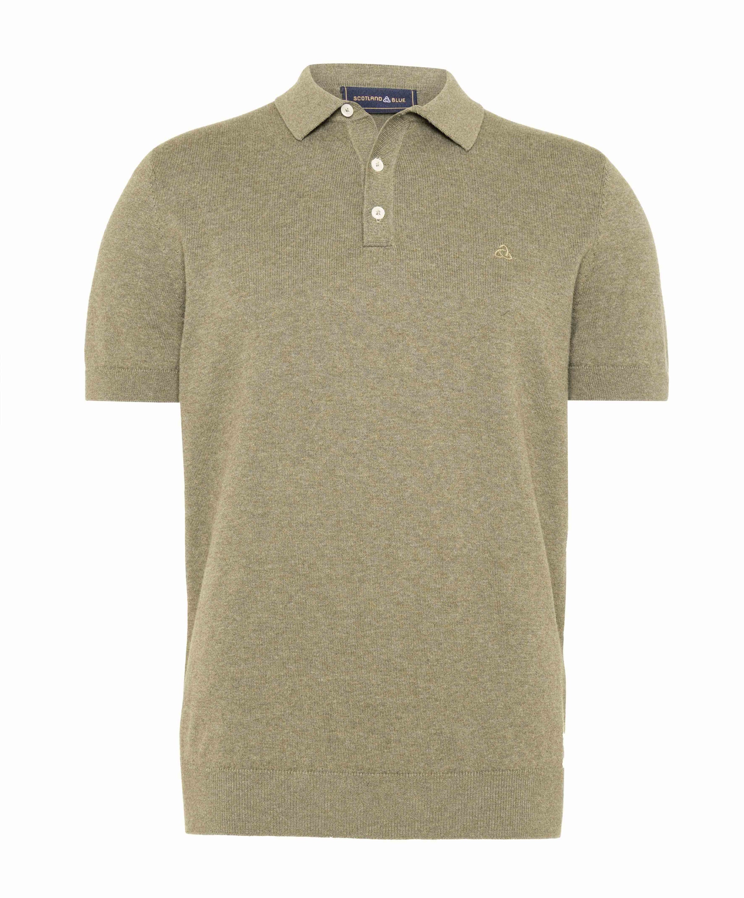 Scotland Blue Heren polo beige